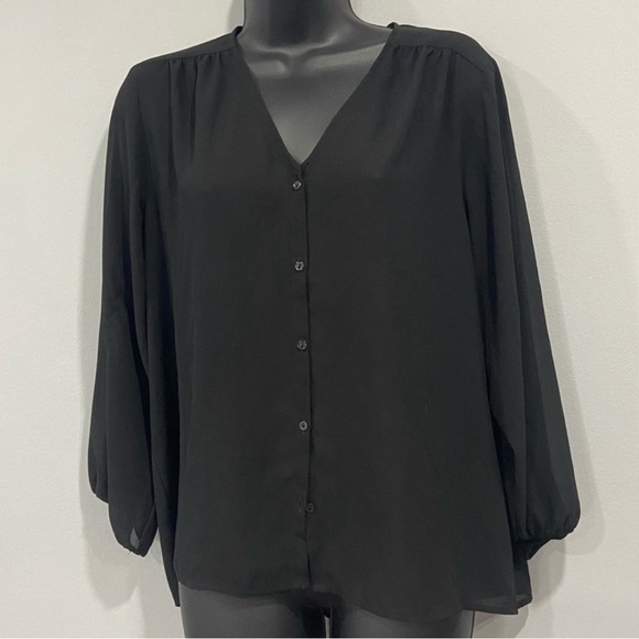 sheer dressy blouse - Picture 2 of 3